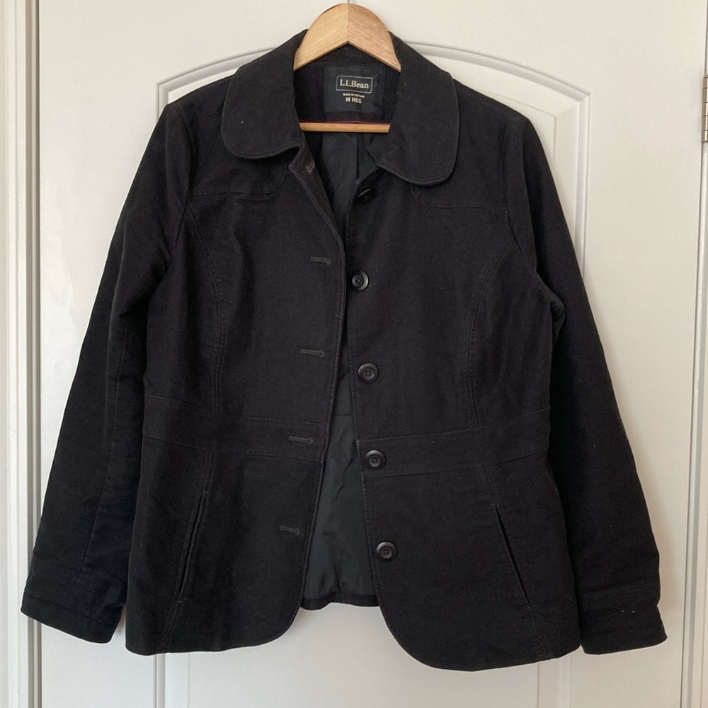 L.L. Bean Women's Pea Coat Black Size Medium